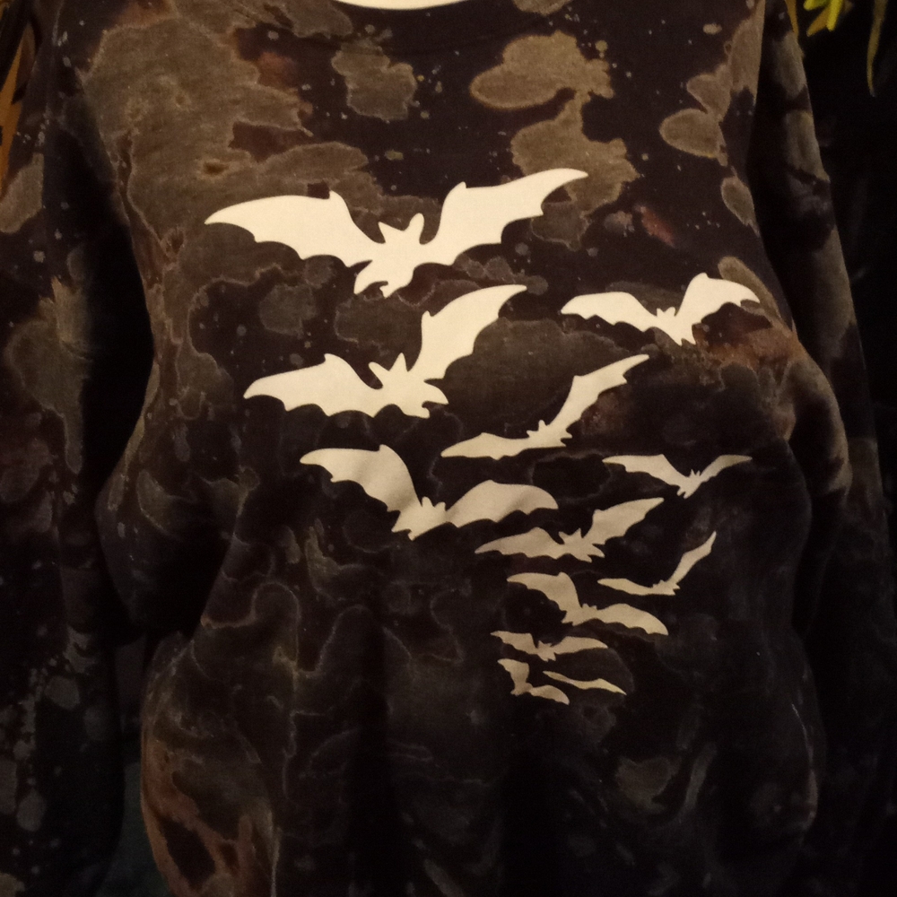Bat Print Sweatshirt